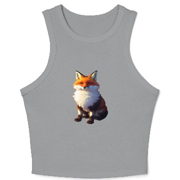 Discover Baby Red Tailed Fox Crop Tank Top