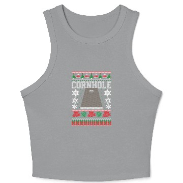 Discover Cornhole Ugly Happy Crop Tank Top