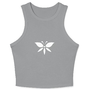 Discover Butterfly Flower Crop Tank Top