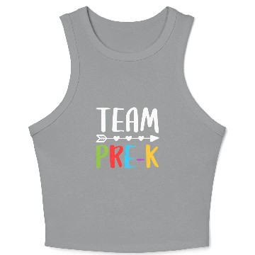 Discover Team Pre-K Teacher Back To School Crop Tank Top