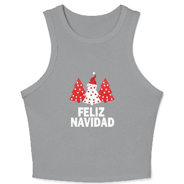Discover Merry Peruvian Tree Peru Flag Feliz Navidad Crop Tank Top