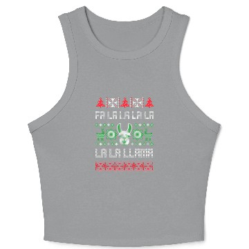 Discover Fa La La Llama Ugly Llama Crop Tank Top