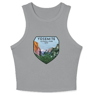 Discover yosemite national park Crop Tank Top