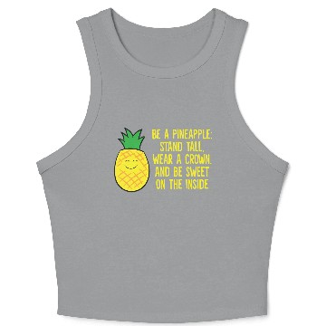 Discover Pineapple Be A Pineapple Love eapples Crop Tank Top