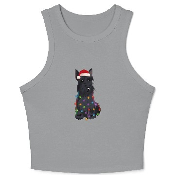 Discover Scottish Terrier Lights Dog Crop Tank Top