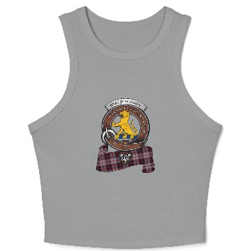 Discover Macpherson Scottish Clan Badge Tartan Crop Tank Top