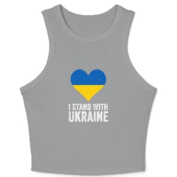Discover I Stand With Ukraine Stop Putin Stop War Support U Crop Tank Top