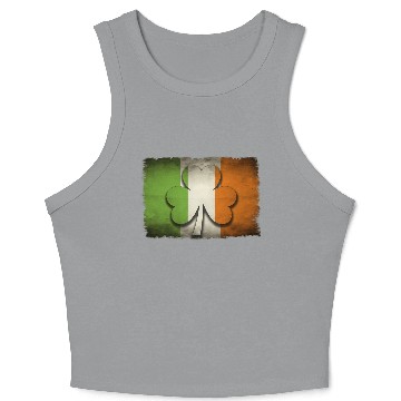 Discover Irish Flag Shamrock For St Patricks Day Crop Tank Top