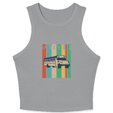 Discover Skoolie Design For A School Bus Lover Crop Tank Top