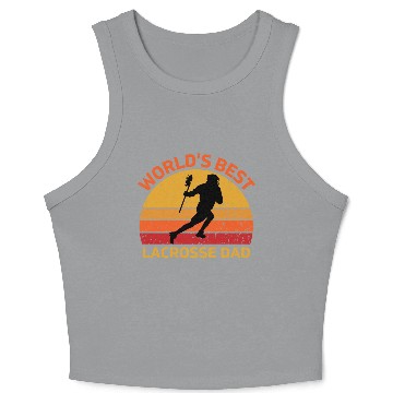 Discover Lacrosse Dad Crop Tank Top