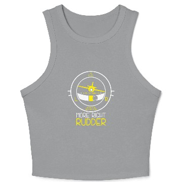 Discover Funny Aviation Aircraft Flight Instructor Gift Crop Tank Top