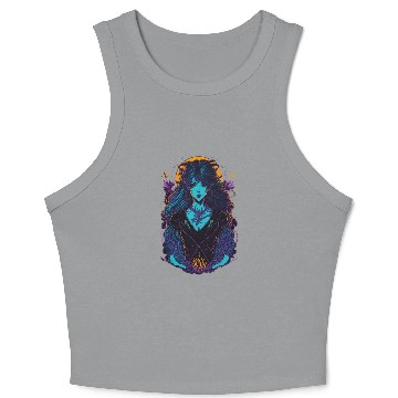 Discover Witch Girl Crop Tank Top