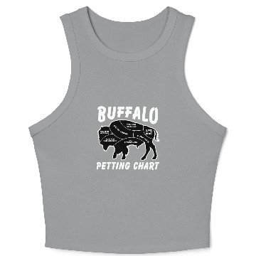 Discover Buffalo Wildlife Petting Chart For Bison Crop Tank Top