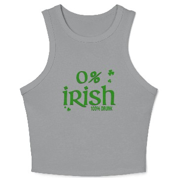 Discover 0 Irish 100 Drunk Saint Patrick'S Day Crop Tank Top