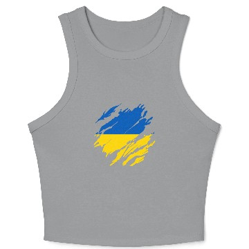 Discover Ukrainian Flag Ukraine Crop Tank Top