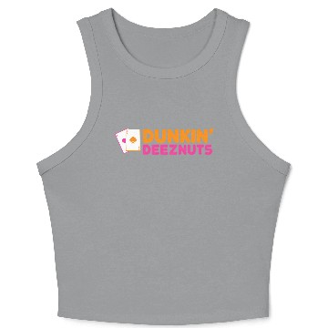 Discover Dunkin Deez-Nuts Pocket Aces Crop Tank Top