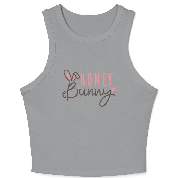 Discover Easter Bunny Happy Easter Honey Bunny Crop Tank Top