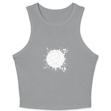 Discover Volleyball Beach Volleyball Player Crop Tank Top