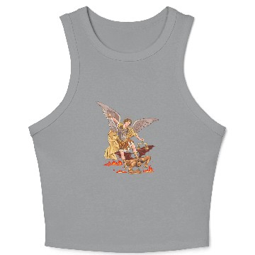 Discover St Michael The Archangel Crop Tank Top