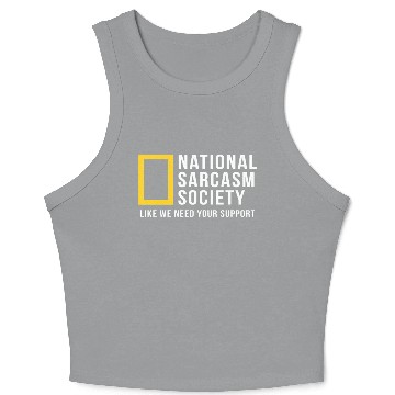 Discover National Sarcasm Society Crop Tank Top