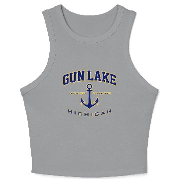 Discover Gun Lake Mi For Crop Tank Top