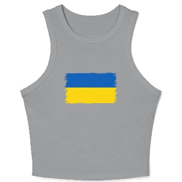 Discover Ukrainian Flag Ukraine Crop Tank Top