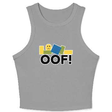 Discover Jenr8D Oof Grey Small Crop Tank Top