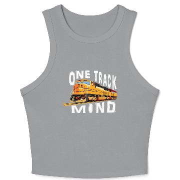 Discover One Track Mind Train Engine Crop Tank Top