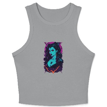 Discover Vampire Girl Crop Tank Top