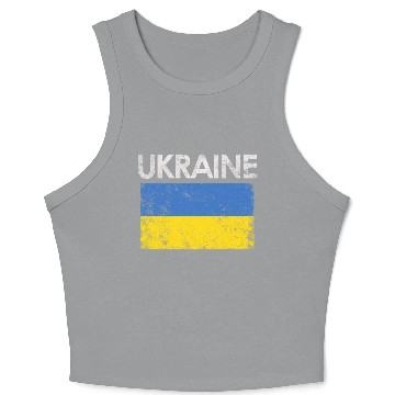Discover Ukraine Ukrainian Flag Pride Crop Tank Top