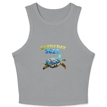 Discover Sea Turtle Earth Day Everyday 2022 Planet World Crop Tank Top