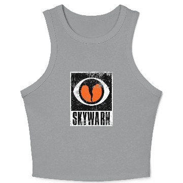 Discover ywarn Storm Spotter Distressed Grunge Logo Crop Tank Top