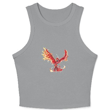 Discover Phoenix From The Ashes Mythical Fire Bird Phoenix Crop Tank Top
