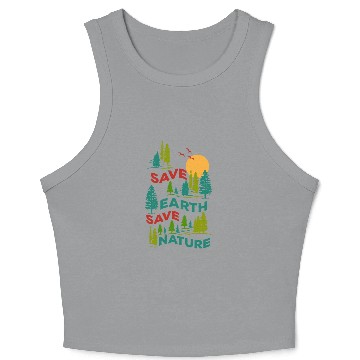 Discover Save Earth Save Nature Crop Tank Top