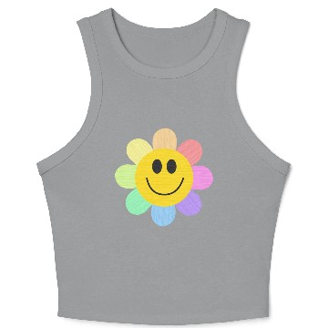 Discover Flowers , summer day , flower colour Crop Tank Top