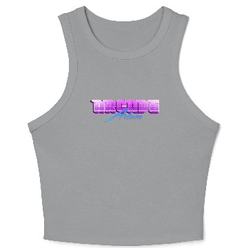 Discover Retro 90s Arcade Adam Logo Crop Tank Top