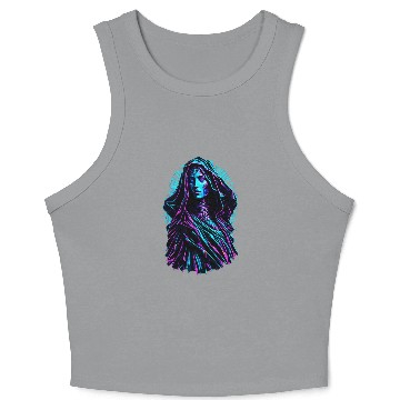 Discover Mary Our Lady Crop Tank Top