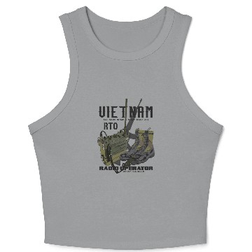 Discover Vietnam Veteran Radio Operator Crop Tank Top