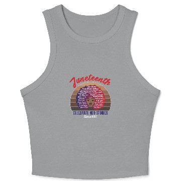 Discover Juneteenth and African American History Crop Tank Top