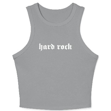 Discover hardrock typography Crop Tank Top
