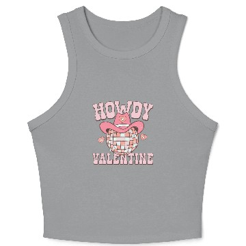 Discover Howdy Heart Disco Groovy Western Cory Crop Tank Top