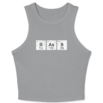 Discover Bass Guitar Periodic Table Elements Music EDM Crop Tank Top