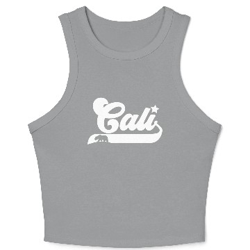 Discover Cali California Bear Usa State Beauty Crop Tank Top