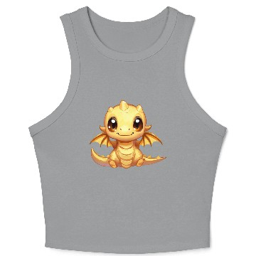 Discover Cute Dragon Reptile Crop Tank Top