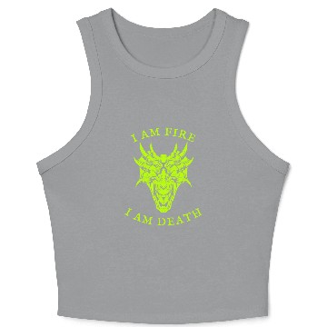 Discover I Am Fire, I Am Death Crop Tank Top