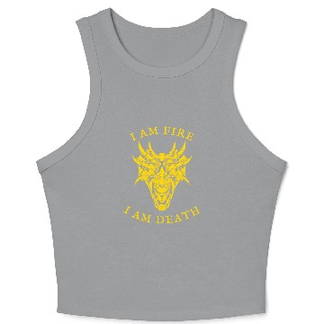 Discover I Am Fire, I Am Death Crop Tank Top
