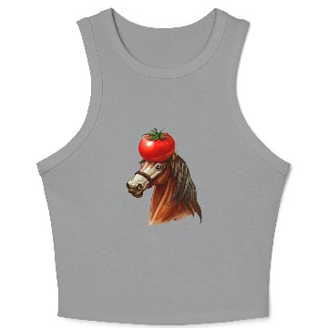 Discover Horse Head Tomato Crop Tank Top