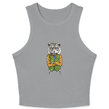 Discover Tiger Wearing classic Crop Tank Top