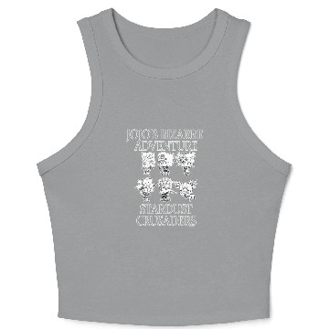 Discover Jojo'S Bizarre Adventure Chibi Stardust Crusaders Crop Tank Top