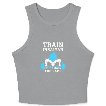 Discover Train Insaiyan - Anime Gym And Workout Crop Tank Top